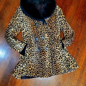 Vintage Faux Leopard Coat